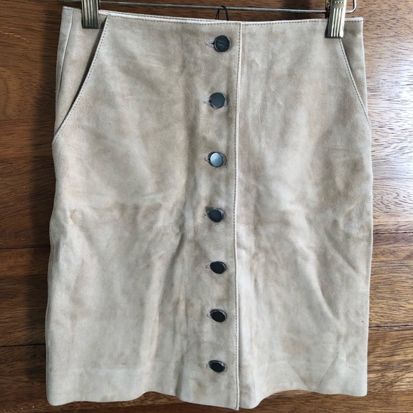 Anine Bing Dresses & Skirts - Anine Bing Suede Mini Skirt